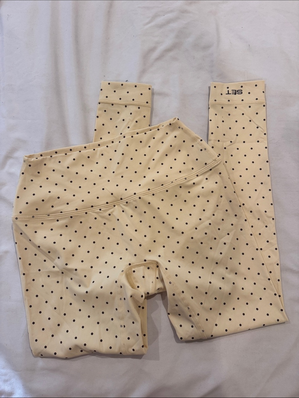 SET Active Homegrown Yellow Polka Dot Leggings